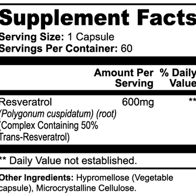 Resveratrol 600mg