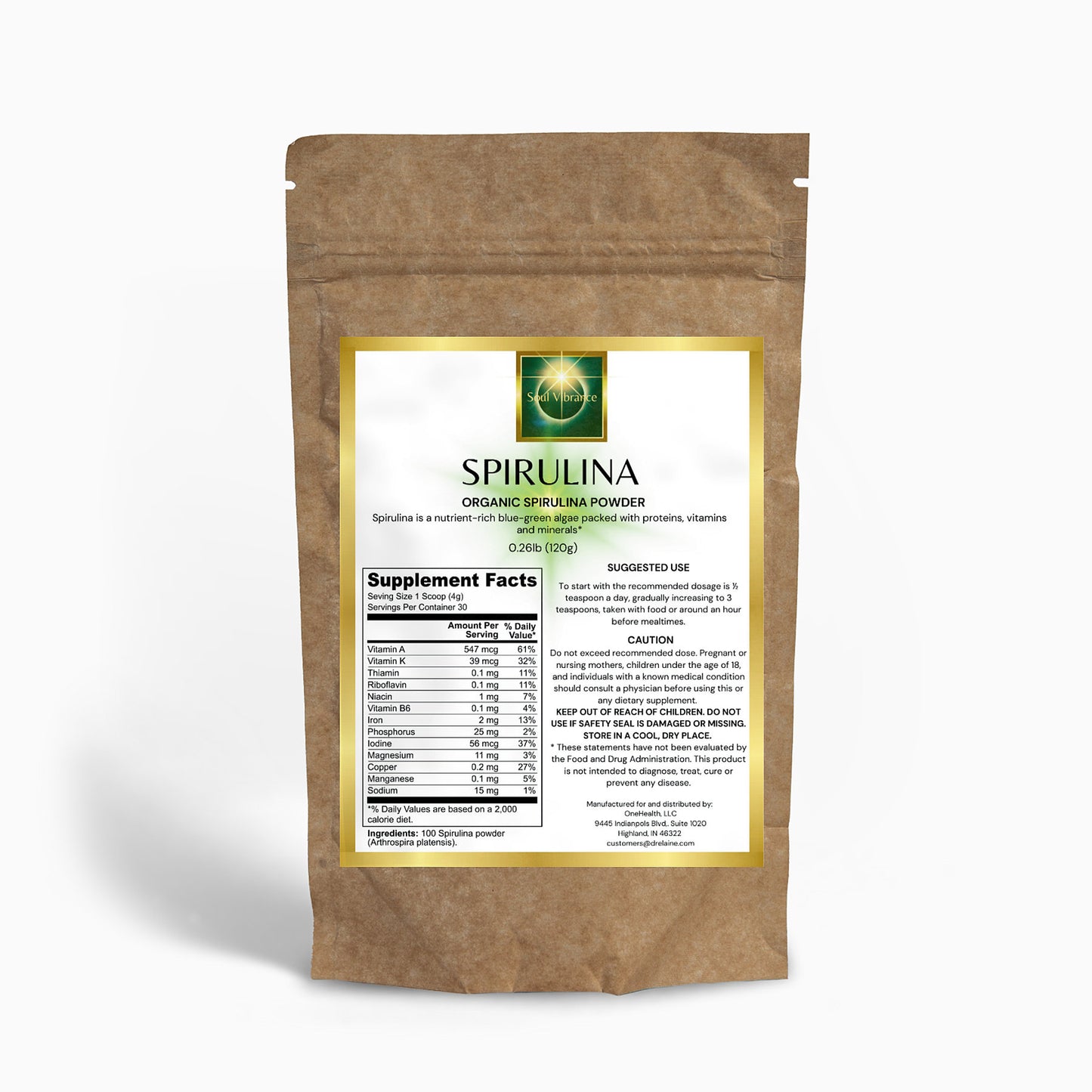 Organic Spirulina Powder