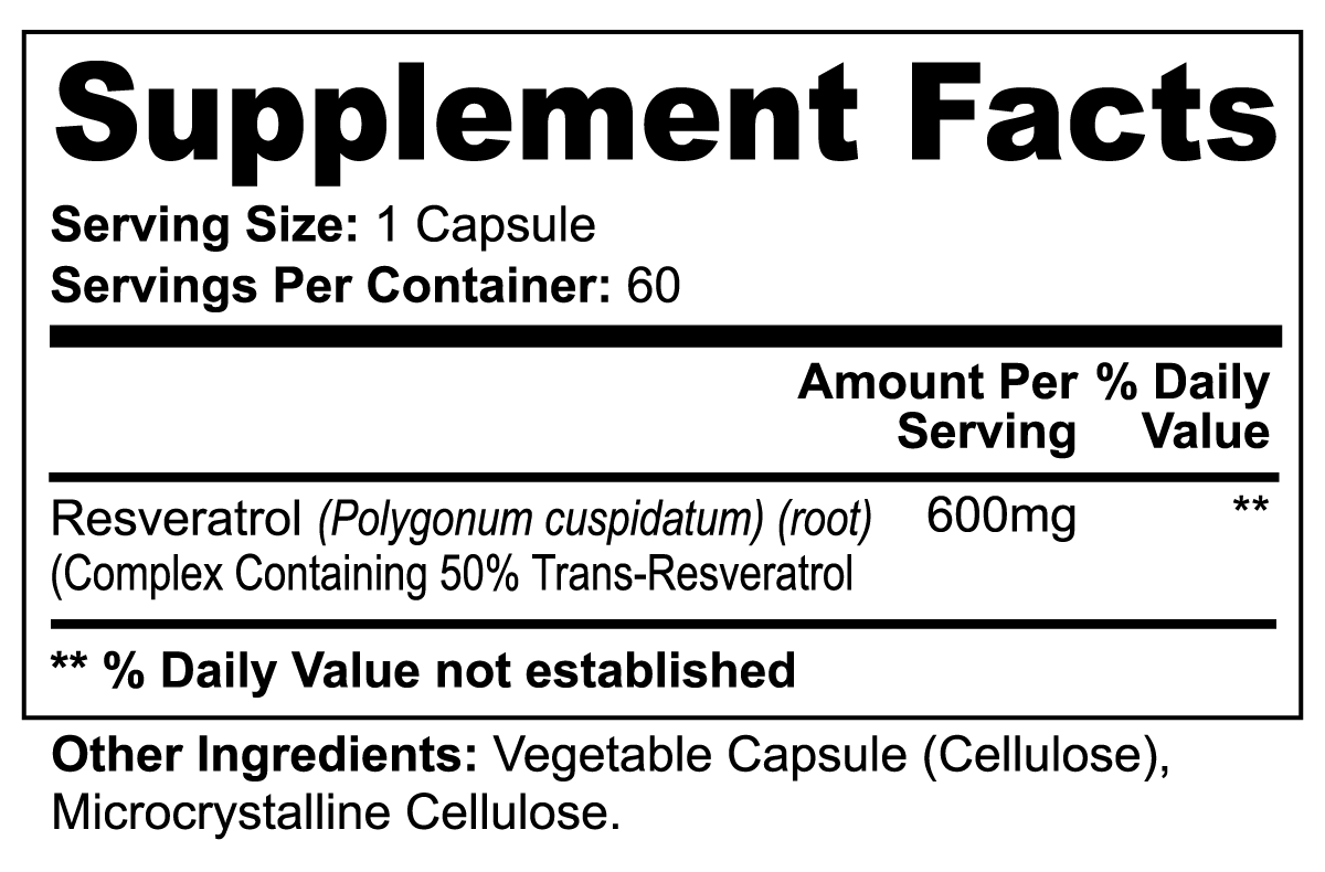 Resveratrol 600mg